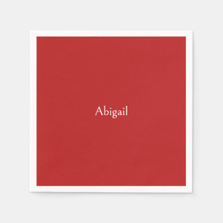 Servilleta De Papel Baby Shower personalizado rojo