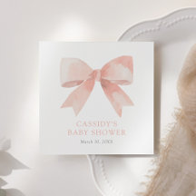 Baby Shower Pink Bow