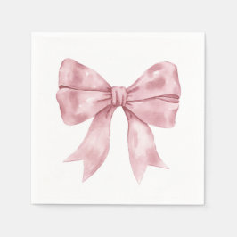 Servilleta De Papel Baby Shower Pink Bow