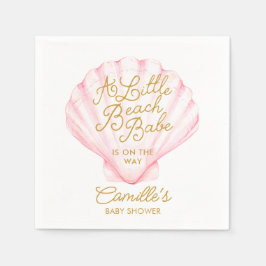 Servilleta De Papel Baby Shower Pink Little Beach