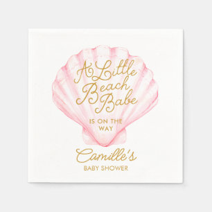 Servilleta De Papel Baby Shower Pink Little Beach