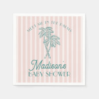 Baby Shower Pink Palm Spring Pastel