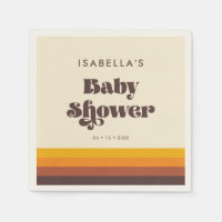 Baby Shower retro 60s de mediados del siglo
