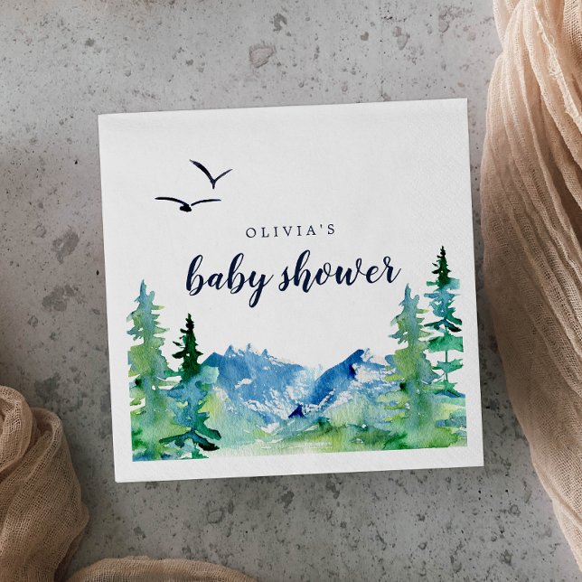Servilleta De Papel Baby Shower Rocky Mountain (Subido por el creador)