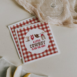 Servilleta De Papel Baby Shower Rodeo Western Cowboy