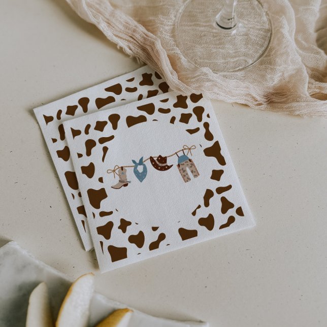 Servilleta De Papel Baby Shower Rodeo Western Cowboy (Subido por el creador)
