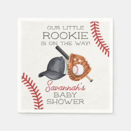 Servilleta De Papel Baby Shower Rookie Little Home Run