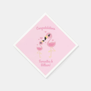 Servilleta De Papel Baby Shower rosa Flamingo