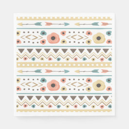 Servilleta De Papel Baby Shower Rústico Boho