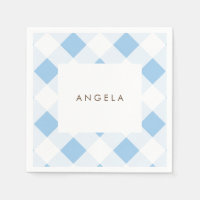 Baby Shower simple azul y marrón