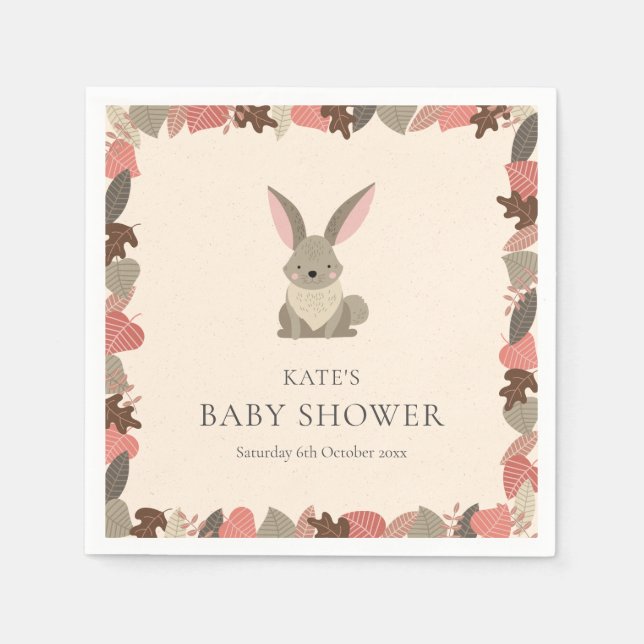 Servilleta De Papel Baby Shower/Sprinkle (Anverso)