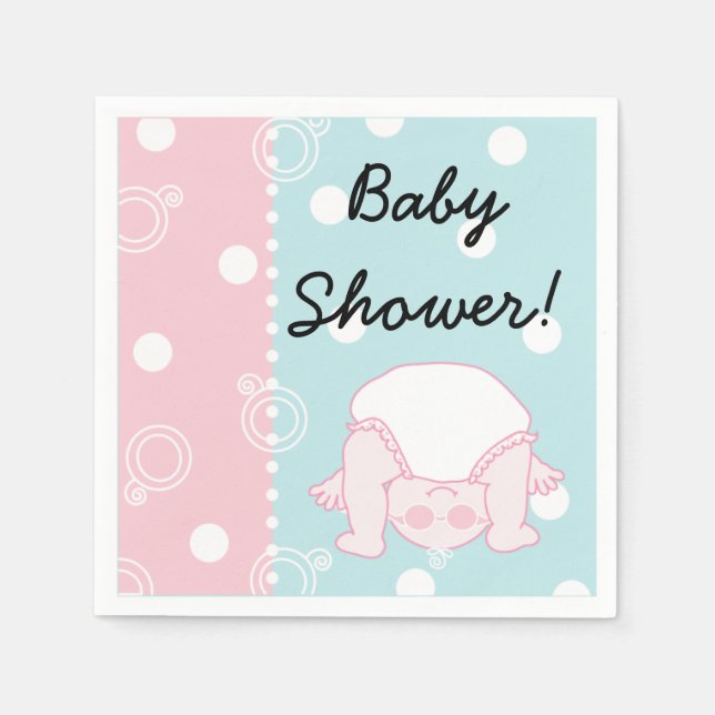 Servilleta De Papel Baby Shower Standard Cocktail Napkin BABY (Anverso)