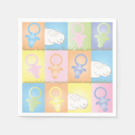 Servilleta De Papel Baby Shower Standard Napkin "DV"