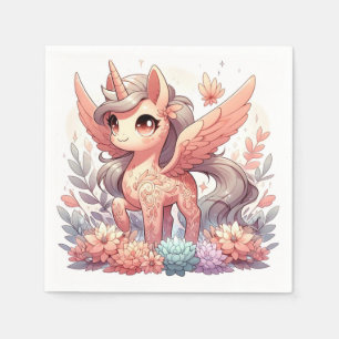 Servilleta De Papel Baby Shower unicornio encantado