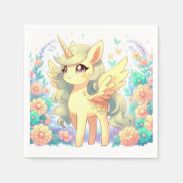 Servilleta De Papel Baby Shower Unicornio simple