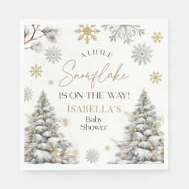 Servilleta De Papel Baby Shower Winter Wonderland
