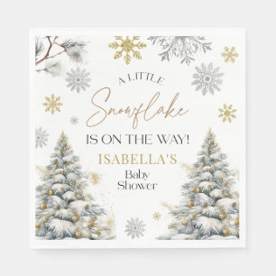 Servilleta De Papel Baby Shower Winter Wonderland