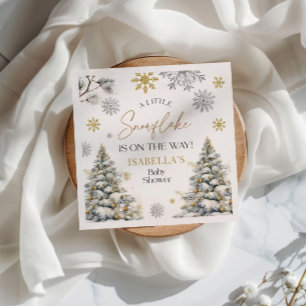 Servilleta De Papel Baby Shower Winter Wonderland