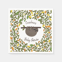Baby Sloth Autumn Greenery Baby Shower