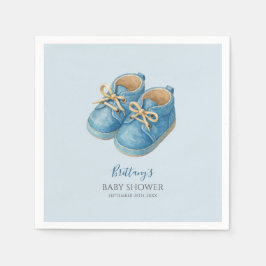 Servilleta De Papel Baby Sneakers Sports Baby Shower 