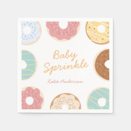 Servilleta De Papel Baby Sprinke Donut Baby Shower