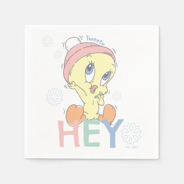 Servilleta De Papel Baby TWEETY™ Hey Nieve (Anverso)