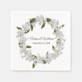 Servilleta De Papel Babys Breath Wreath Boda Papel Napkin