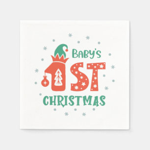 Servilleta De Papel Baby's First Christmas