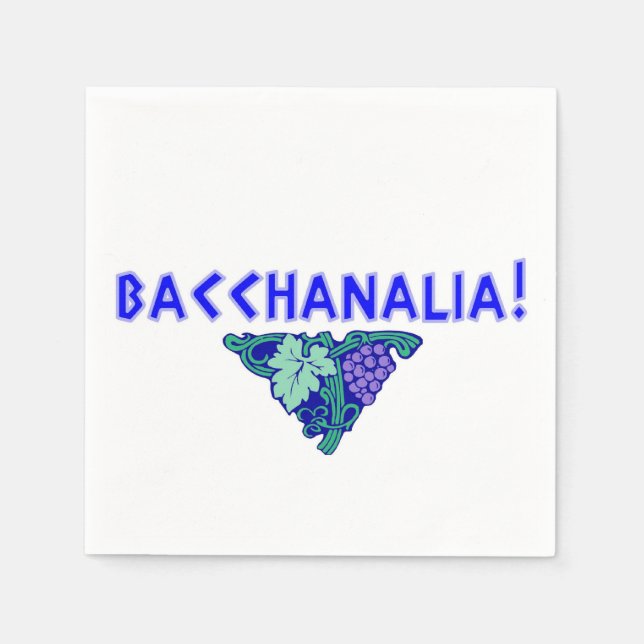 Servilleta De Papel ¡Bacchanalia! (Anverso)