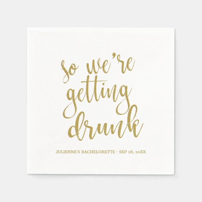 Servilleta De Papel Bachelorette (Anverso)