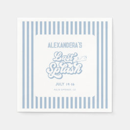 Servilleta De Papel Bachelorette Blue Last Splash