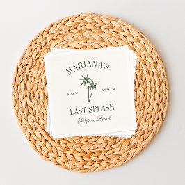 Servilleta De Papel Bachelorette de la última playa de Splash Beach Pa