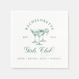 Servilleta De Papel Bachelorette Girl's Club Party Napkin