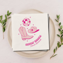 Bachelorette Party Coastre Cowgirl Disco Rosa