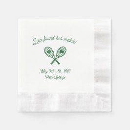Servilleta De Papel Bachelorette Tenis Tema Napkin