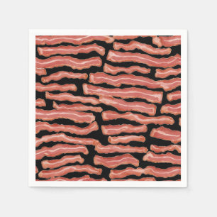 Servilleta De Papel Bacon crispada con patrones