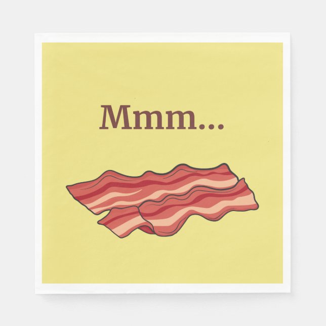 Servilleta De Papel Bacon Funny (Anverso)