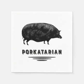 Servilleta De Papel Bacon Lover - Porkatarian - Cerdo antiguo