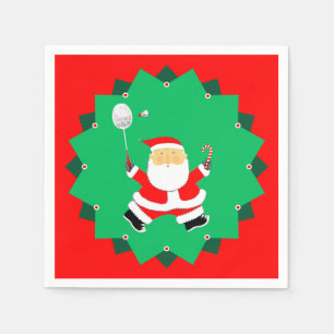 Servilleta De Papel Bádminton de Navidad