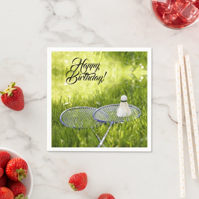 Servilleta De Papel Badminton listo para irse (In situ)