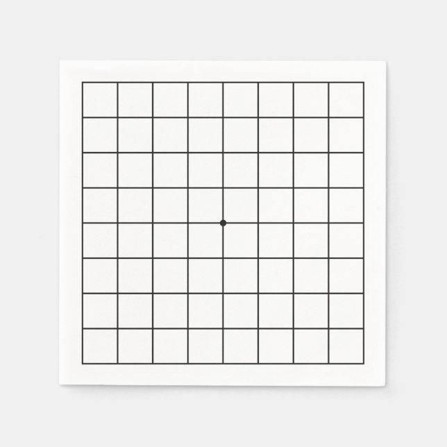 Servilleta De Papel Baduk Event 9x9 Go Board (Anverso)
