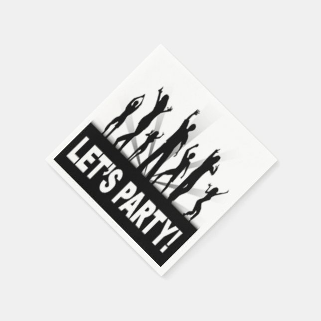 SERVILLETA DE PAPEL BAILARES DE "DEMOS FIESTA" (Borde)