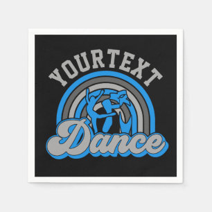 Servilleta De Papel Bailarín de ballet AGREGAR TEXTO Grabador de baile