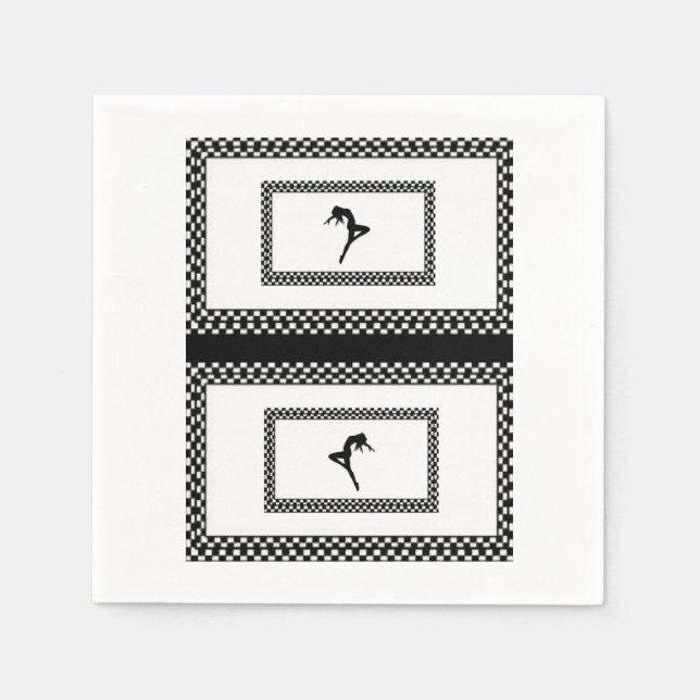 Servilleta De Papel Bailarín de pañales de papel (Anverso)