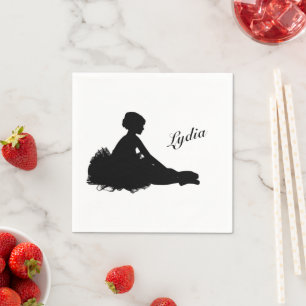 Servilleta De Papel Bailarina Cansada Personalizado con Nombre