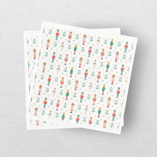 Servilleta De Papel Bailarina de Cascanueces Navideño Festivo