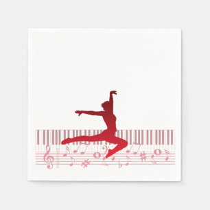 Servilleta De Papel Bailarina en un teclado 