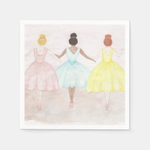 Servilleta De Papel Bailarinas de ballet de punta