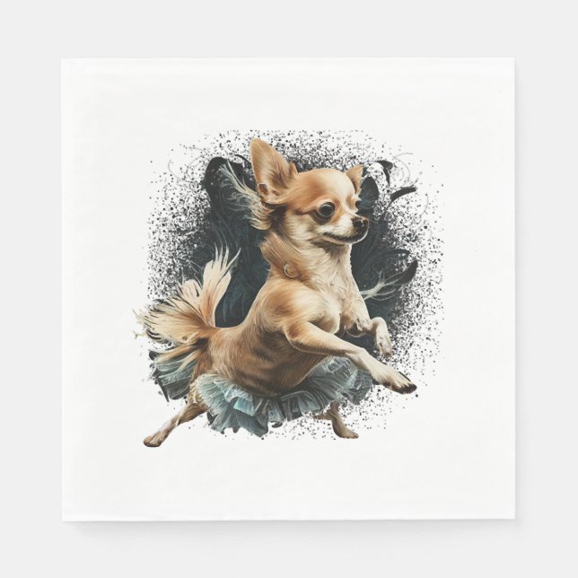 Servilleta De Papel Baile bailando ballet de Chihuahua (Anverso)