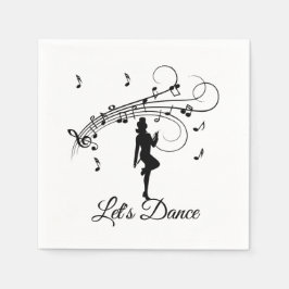 Servilleta De Papel Baile de alto paso al Personalizado de música